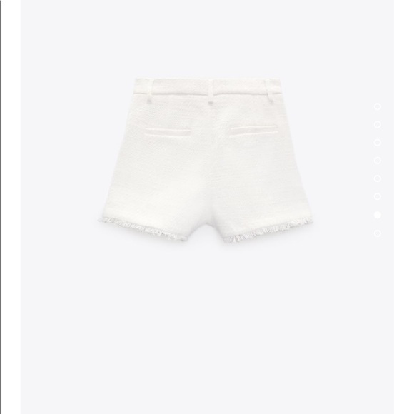 Zara White Structured Shorts - Picture 5 of 8
